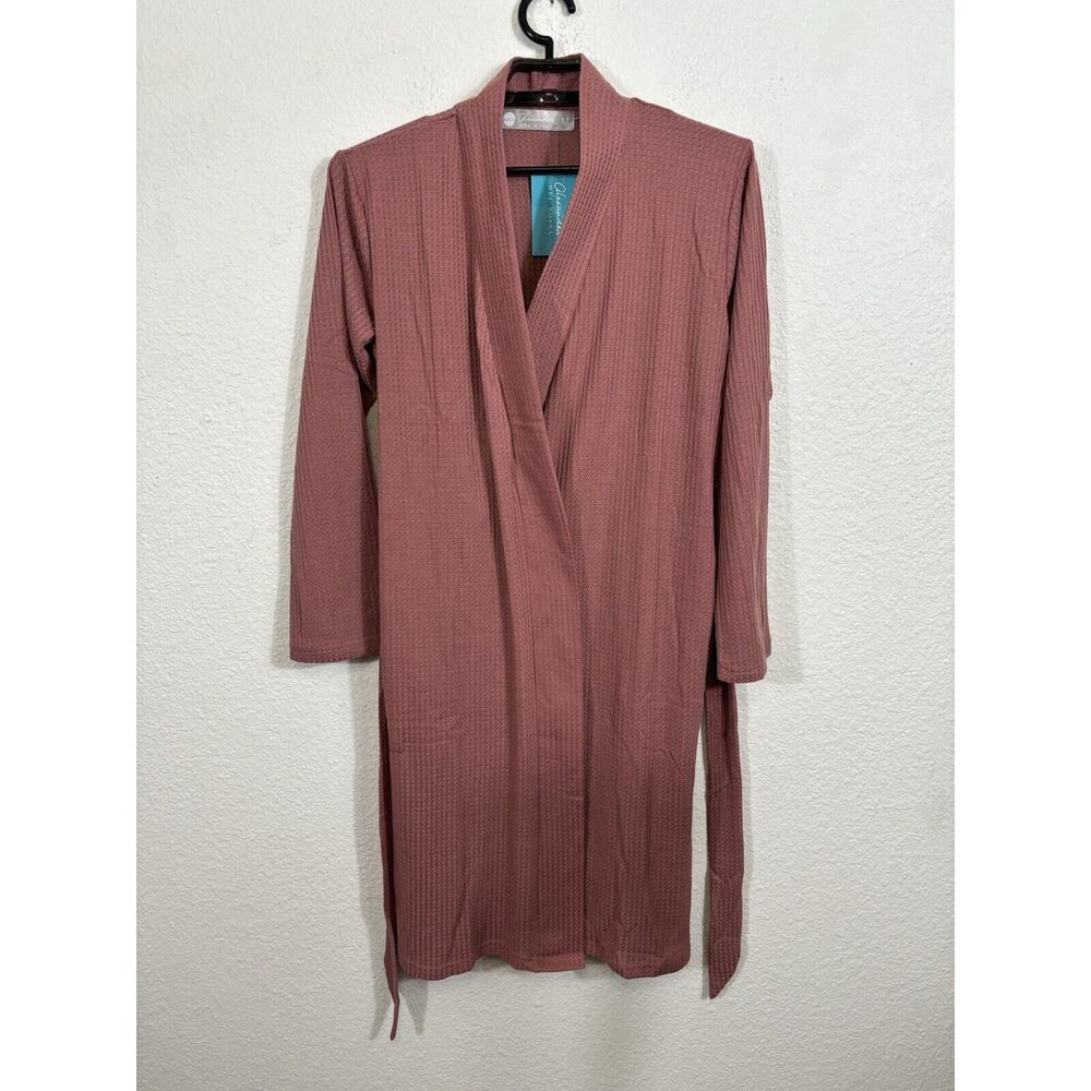 ADR Alexander Del Rossa Robe‎ Size M Mauve Textured Polyester Blend